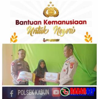 Lagi dan Lagi, Polsek Kabun Bagikan Sembako Untuk Masyarakat Kabun